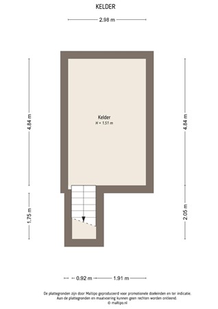 Floorplan - Voorstraat 14, 4147 CC Asperen